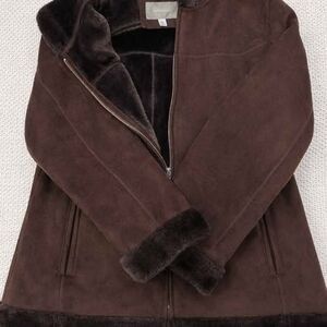 Suede & Sherpa Coat